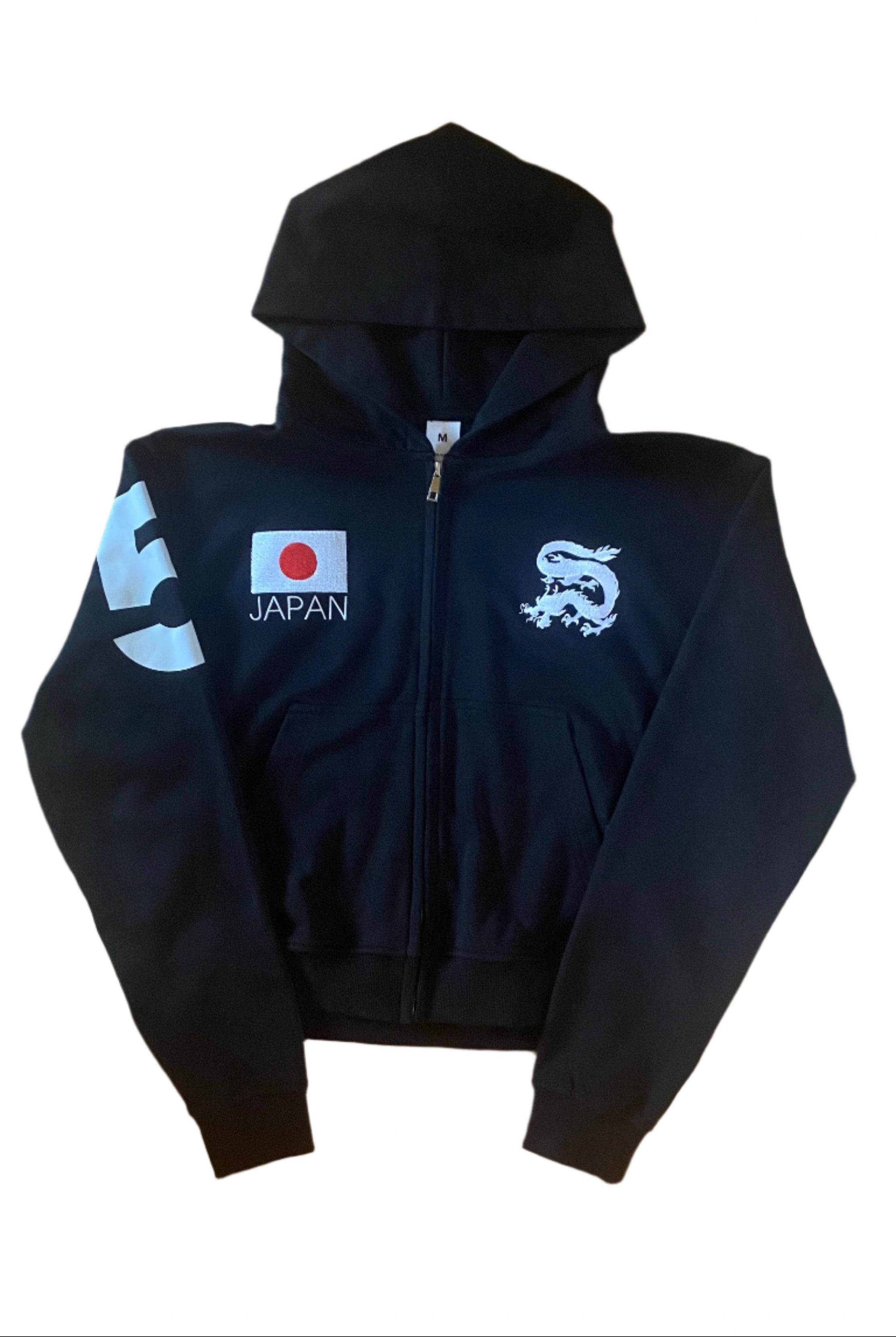 JAPAN zip up black – Archived Apparel